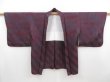 Photo6: 4718T02z530 Vintage Japanese Kimono Silk HAORI  Grape (6)