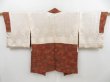 Photo6: 4718T08z580 Vintage Japanese Kimono Silk HAORI Flowers Brown (6)