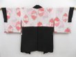 Photo7: 4718T10z500 Vintage Japanese Kimono Silk HAORI Plum blossom Black (7)