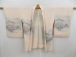 Photo5: 4718T11z580 Vintage Japanese Kimono Silk HAORI Scenery Light pink (5)