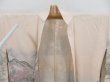 Photo6: 4718T11z580 Vintage Japanese Kimono Silk HAORI Scenery Light pink (6)