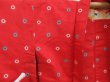 Photo7: 4718T12z300 Vintage Japanese Kimono Silk MEISEN HAORI Dot Red (7)