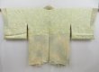 Photo6: 4720T02z650 Vintage Japanese Kimono Silk HAORI Flower Sand yellow (6)