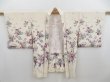 Photo6: 4720T05z560 Vintage Japanese Kimono Silk HAORI Flowers Off-white (6)