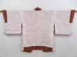 Photo6: 4720T06z450 Vintage Japanese Kimono Silk HAORI Flowers Dull red (6)