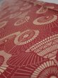 Photo4: 1Y07z40  Japanese Kimono Silk  FABRIC Umbrella Purple-Brown 56.7x7.5 (4)