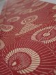 Photo4: 1Y08z40  Japanese Kimono Silk  FABRIC Umbrella Purple-Brown 56.7x7.5 (4)