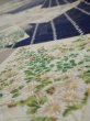 Photo4: 1W03z100  Japanese Kimono Silk  FABRIC Flowers Navy 68.5x14.4 (4)