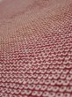 Photo1: 1W04z100  Japanese Kimono Silk  FABRIC Shibori Red-Brown 63.8x14.8 (1)