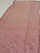 Photo4: 1W04z100  Japanese Kimono Silk  FABRIC Shibori Red-Brown 63.8x14.8 (4)