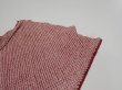 Photo5: 1W05z100  Japanese Kimono Silk  FABRIC Shibori Red-Brown 65.4x14.8 (5)