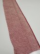 Photo2: 1W07z50  Japanese Kimono Silk  FABRIC Shibori Red-Brown 59.1x7.5 (2)