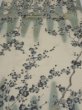 Photo1: 1W02z60  Japanese Kimono Silk  FABRIC Plum tree Off-white 41.7x14.8 (1)