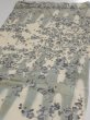 Photo3: 1W02z60  Japanese Kimono Silk  FABRIC Plum tree Off-white 41.7x14.8 (3)