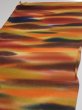 Photo3: 1W01z70  Japanese Kimono Crepe Silk  FABRIC Twilight Dark orange 42.9x14.4 (3)