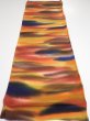 Photo4: 1W02z70  Japanese Kimono Crepe Silk  FABRIC Twilight Dark orange 42.1x14.0 (4)