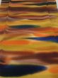 Photo1: 1W03z110  Japanese Kimono Crepe Silk  FABRIC Twilight Dark orange 66.1x14.0 (1)