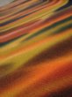 Photo4: 1W04z110  Japanese Kimono Crepe Silk  FABRIC Twilight Dark orange 66.1x14.0 (4)