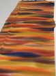 Photo3: 1W05z110  Japanese Kimono Crepe Silk  FABRIC Twilight Dark orange 66.1x14.0 (3)