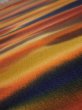 Photo4: 1W05z110  Japanese Kimono Crepe Silk  FABRIC Twilight Dark orange 66.1x14.0 (4)