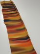 Photo3: 1W08z50  Japanese Kimono Crepe Silk  FABRIC Twilight Dark orange 58.7x6.9 (3)