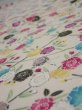 Photo4: 1W02z60  Japanese Kimono Silk  FABRIC Sakura Off-white 44.9x14.2 (4)