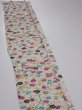 Photo3: 1W07z40  Japanese Kimono Silk  FABRIC Sakura Off-white 58.7x7.1 (3)