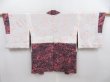 Photo6: 4719T01z560 Vintage Japanese Kimono Silk HAORI Scenery Coral pink (6)