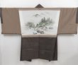 Photo1: 4719T08z580 Vintage Japanese Kimono Silk Men's OSHIMA HAORI Old scenery (1)