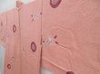 Photo2: 4721T06z570 Vintage Japanese Kimono Silk HAORI Flower Pink (2)