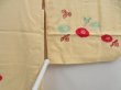 Photo6: 4721T09z550 Vintage Japanese Kimono Silk HAORI Flower Light cream (6)