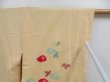 Photo8: 4721T09z550 Vintage Japanese Kimono Silk HAORI Flower Light cream (8)