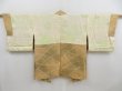 Photo6: 4721T11z540 Vintage Japanese Kimono Silk HAORI Bamboo Dark champagne (6)