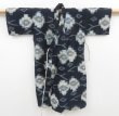 Photo7: 4722T01z150 Antique Japanese Kimono Momen Kid's Noragi Indigo (7)