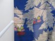 Photo8: 4722T02z630 Antique Japanese Kimono Jinken Long HAORI Flower Oriental blue (8)