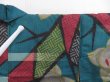 Photo5: 4722T03z540 Antique Japanese Kimono Silk MEISEN HAORI Tachibana Green-Blue (5)