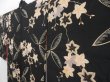 Photo2: 4722T04z630 Antique Japanese Kimono Jinken LONG HAORI Maple Black (2)