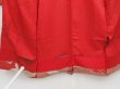 Photo5: 4722T05z560 Antique Japanese Kimono Jinken JUBAN Flying crane Dark red (5)