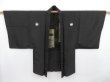 Photo3: 4722T07z640 Vintage Japanese Kimono Silk Men's HAORI Itsukushima Shrine (3)