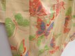 Photo3: 4722T09z930 Vintage Japanese Kimono Silk TSUMUGI Butterfly Light cream (3)