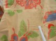 Photo7: 4722T09z930 Vintage Japanese Kimono Silk TSUMUGI Butterfly Light cream (7)