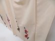 Photo4: 4722T12z810 Vintage Japanese Kimono Silk TSUKESAGE Flower Off-white (4)