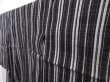 Photo2: 4722T13z290 Vintage Japanese Kimono Linen Summer KOMON  Black (2)