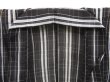 Photo8: 4722T13z290 Vintage Japanese Kimono Linen Summer KOMON  Black (8)