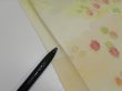 Photo6: 2C01z60  Japanese Kimono Silk  FABRIC Chrysanthemum Light lime 47.2x14.2 (6)