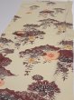 Photo3: 2F04z100  Japanese Kimono Crepe Silk  FABRIC Kyo-bingata Light Straw 66.1x14.2 (3)