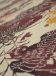 Photo4: 2F04z100  Japanese Kimono Crepe Silk  FABRIC Kyo-bingata Light Straw 66.1x14.2 (4)