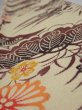 Photo4: 2F07z50  Japanese Kimono Crepe Silk  FABRIC Kyo-bingata Light Straw 57.5x7.5 (4)