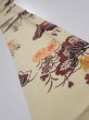 Photo1: 2F09z60  Japanese Kimono Crepe Silk  FABRIC Kyo-bingata Light Straw 78.7x6.5 (1)