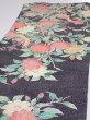 Photo3: 2F01z80  Japanese Kimono Crepe Silk  FABRIC Flowers  Bird 47.2x14.0 (3)